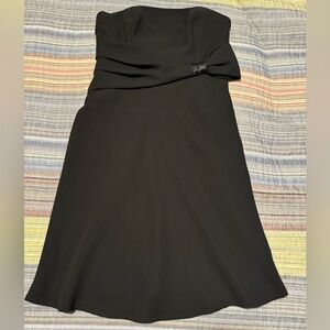 LIZ CLAIBORNE Strapless Asymmetrical Cocktail Dress